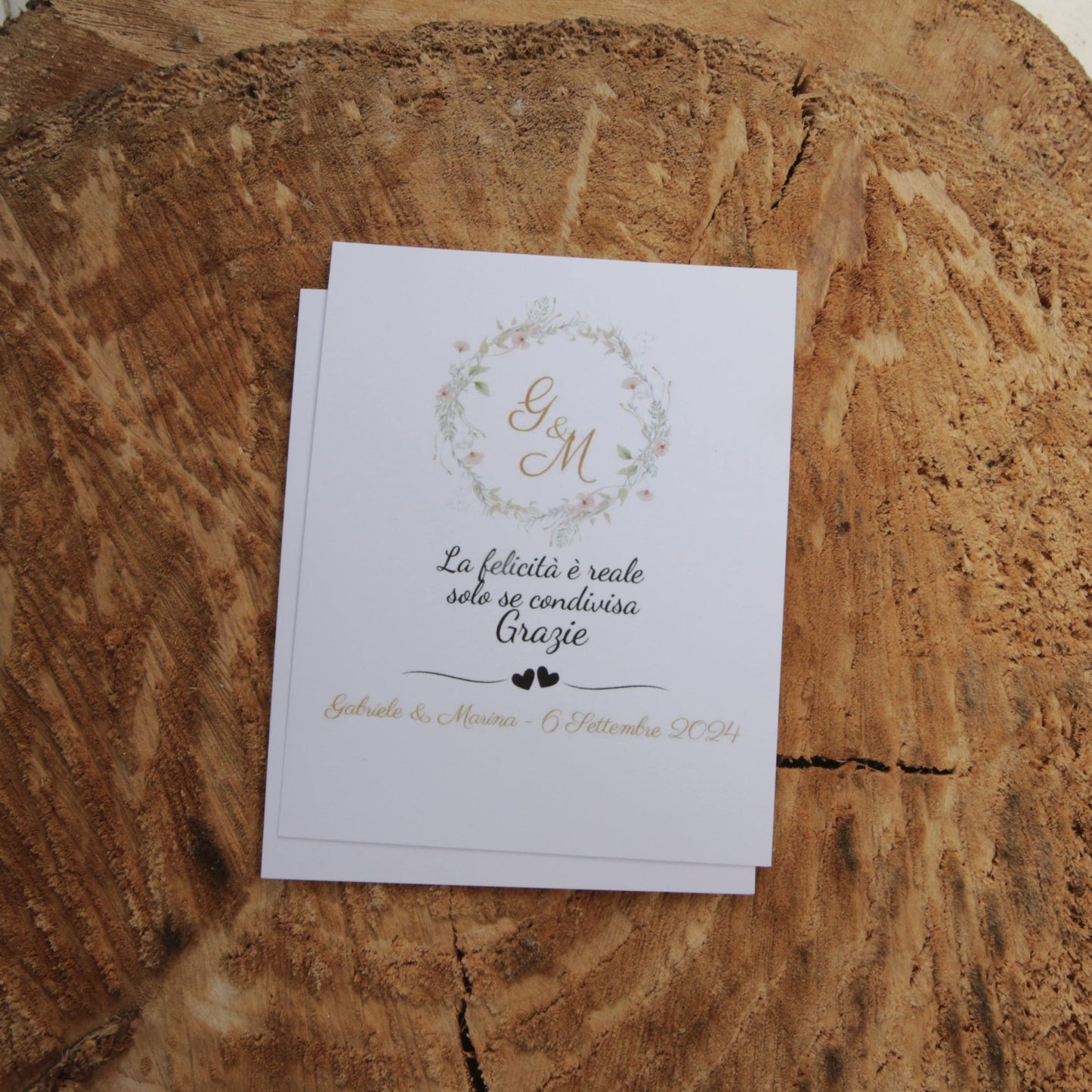 100 pz Segnaposto Cartoncino Personalizzato per Matrimonio e cerimonie varie