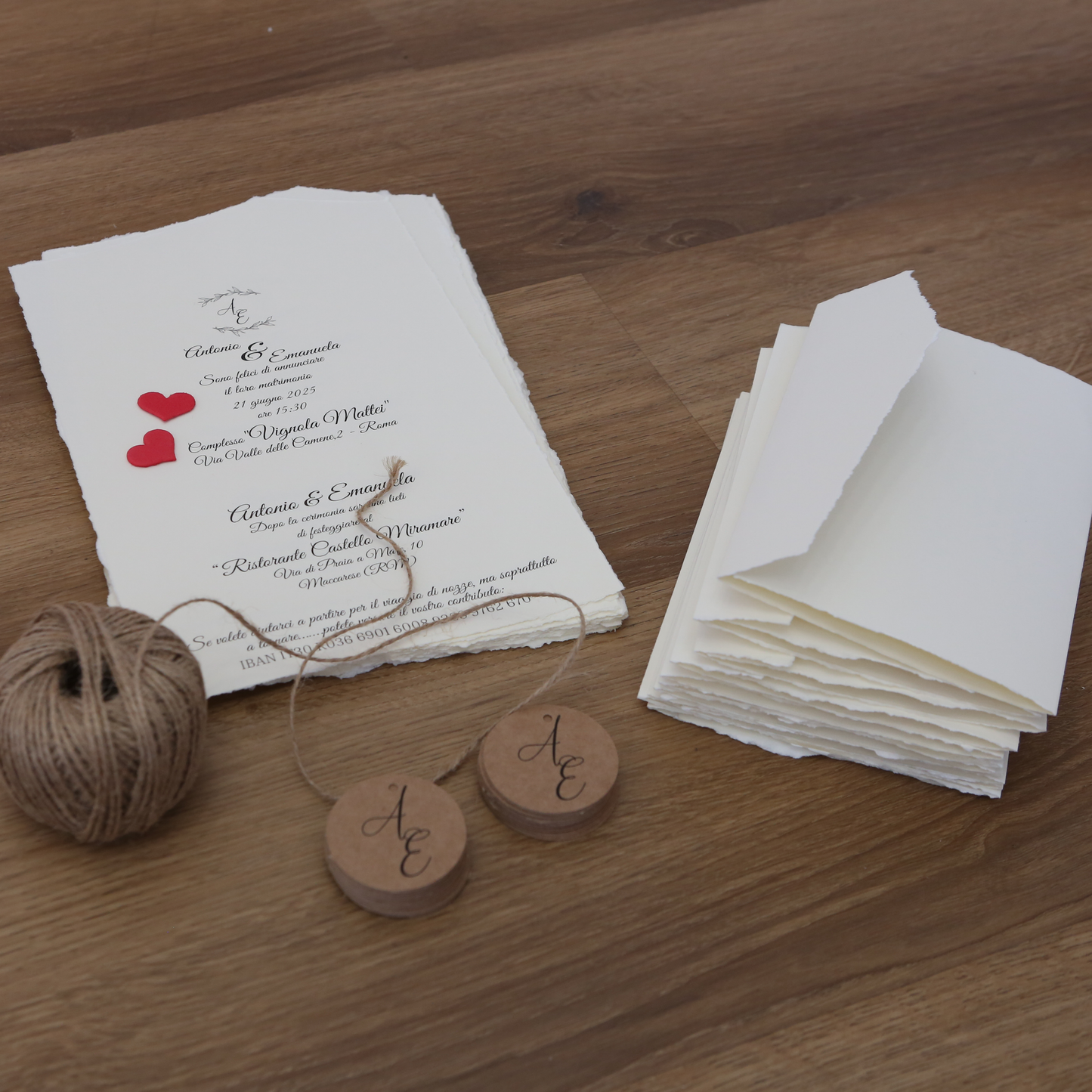 Partecipazione con taglio artigianale All-In-One Avorio