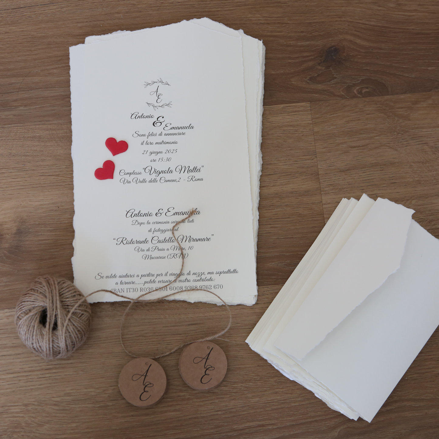 Partecipazione con taglio artigianale All-In-One Avorio