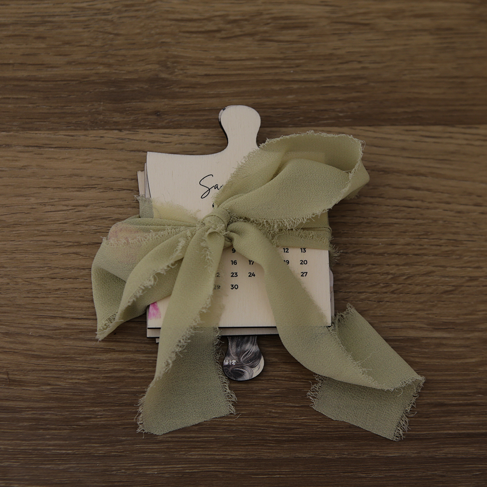 Targa Puzzle in Legno