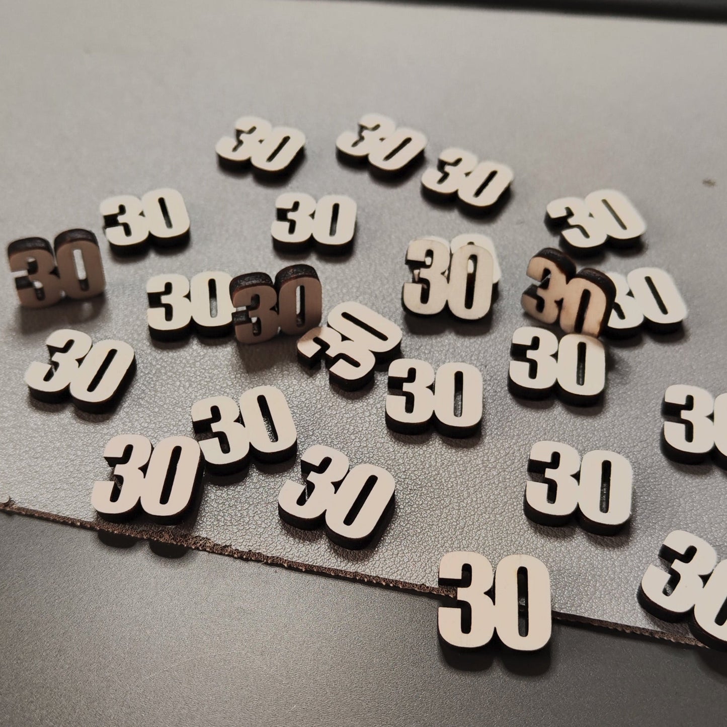 Set 40pz Sagoma Numero Legno