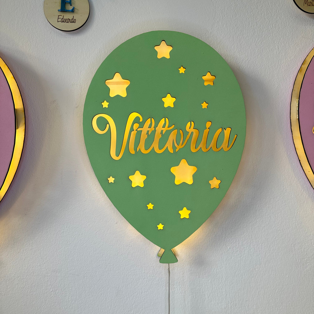 Lampada Balloon con Nome