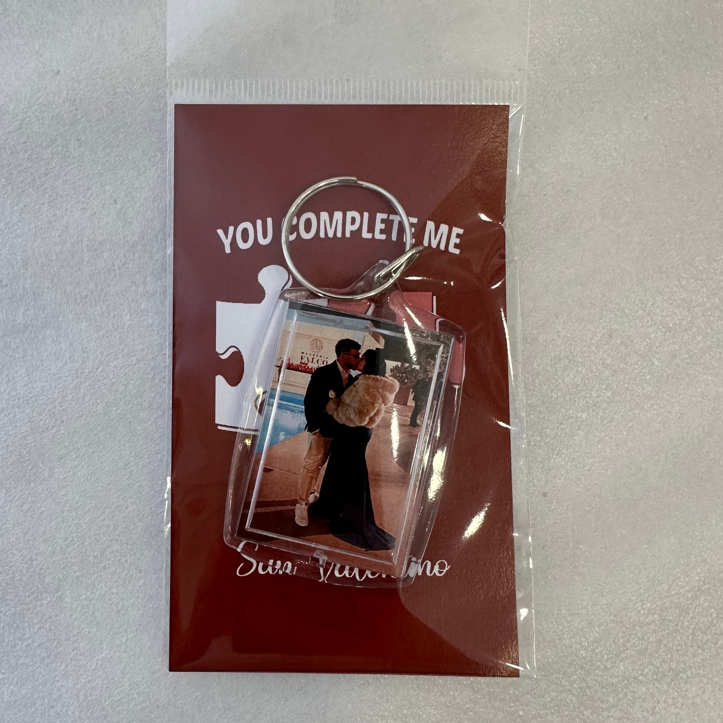 Portachiavi Plexiglas cornice con foto