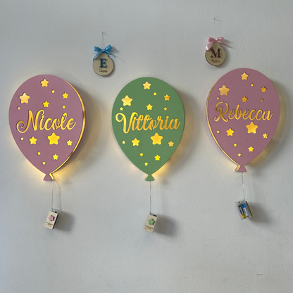 Lampada Balloon con Nome