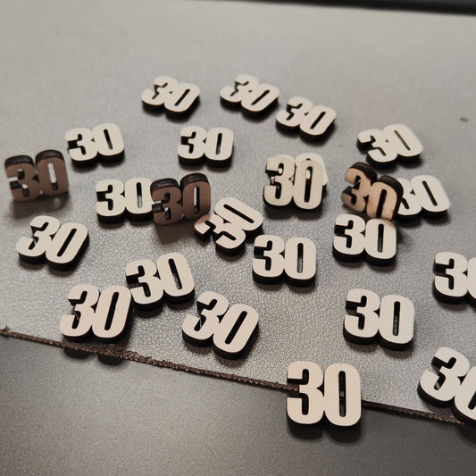 Set 40pz Sagoma Numero Legno