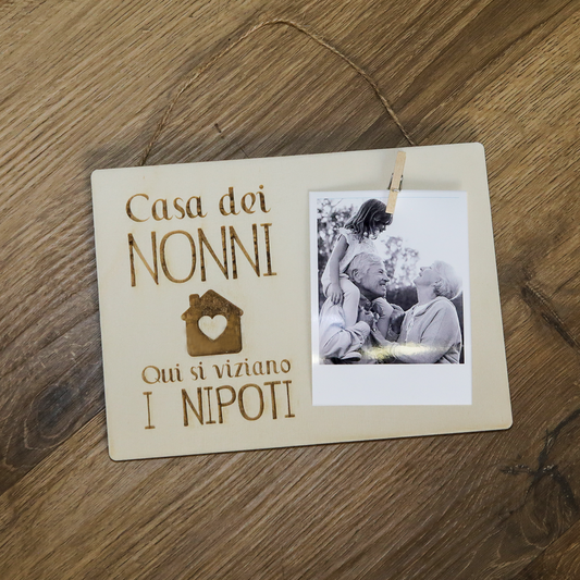 Quadretto festa dei nonni con foto